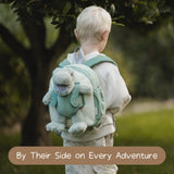 Moonkie Hug & Go Dinosaur Toddler Backpack – Soft Plush Bag with Take - Along Toy for Boys Aged 2–4 | Ideal for Daycare | Travel & Birthday Gifts