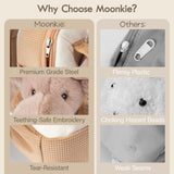 Moonkie Hug & Go™ Reindeer Toddler Backpack – Soft Plush Bag with Take - Along Toy for Kids Aged 2–4 | Ideal for Daycare | Travel & Birthday Gifts