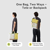 morning deer Large Convertible Tote Backpack 2 in1