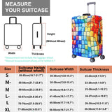 MosaiRudo Travel Luggage Covers For Suitcase Tsa Approved,Suitcase Cover Protector Fit 18 - 32 Inch Luggage Travel Accessories (T2483, L)