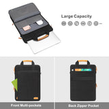 MOSISO 360 Protective Laptop Bag, 15.6 inch Vertical Computer Bag Compatible with MacBook Pro 16 inch, HP, Dell, Lenovo, Asus Notebook with Shoulder Strap & Front Raised & Vertical Pockets, Black