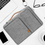 MOSISO 360 Protective Laptop Shoulder Bag, 15 - 15.6 inch Computer Bag Compatible with MacBook Pro 16, HP, Dell, Lenovo, Asus Notebook, Side Open Briefcase with 2 Accessory Pockets & Handle & Belt, Gray