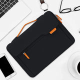 MOSISO 360 Protective Laptop Shoulder Bag, 15 - 15.6 inch Computer Bag Compatible with MacBook Pro 16, HP, Dell, Lenovo, Asus Notebook,Flapover Sleeve with Fully Open Zipper&Handle&Pockets, Black