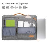 MOSISO 360 Protective Laptop Shoulder Bag,15 - 15.6 inch Computer Bags Compatible with MacBook Pro 16 inch, HP, Dell, Lenovo, Asus Notebook,Side Open Messenger Bag with 4 Zipper Pockets, Gray