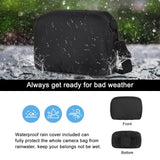 MOSISO Camera Bag for Photographers, Photography Shoulder Bag for DSLR/SLR/Mirrorless Cameras, Wheat Ear Quilted Padded Camera Case with Rain Cover & Bottom Tripod Holder for Canon/Nikon/Sony, Black