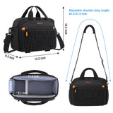 MOSISO Camera Bag for Photographers, Photography Shoulder Bag for DSLR/SLR/Mirrorless Cameras, Wheat Ear Quilted Padded Camera Case with Rain Cover & Bottom Tripod Holder for Canon/Nikon/Sony, Black