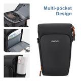 MOSISO Camera Bag, Top Access Crossbody Shoulder Bag for DSLR SLR Cameras with Lens Kit, Padded Camera Case with Rain Cover & Adjustable Should Strap, Photography Bags for Canon/Nikon/Sony, Black