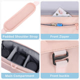 MOSISO Camera Shoulder Bag Case Crossbody Sling Purse, DSLR/SLR/Mirrorless Compact Padded Photography Handbag with Rain Cover Compatible with Canon/Nikon/Sony Cameras and Lenses, Pink
