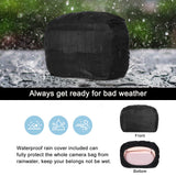 MOSISO Camera Shoulder Bag Case Crossbody Sling Purse, DSLR/SLR/Mirrorless Compact Padded Photography Handbag with Rain Cover Compatible with Canon/Nikon/Sony Cameras and Lenses, Pink