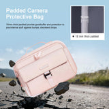 MOSISO Camera Shoulder Bag Case Crossbody Sling Purse, DSLR/SLR/Mirrorless Compact Padded Photography Handbag with Rain Cover Compatible with Canon/Nikon/Sony Cameras and Lenses, Pink