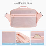 MOSISO Camera Shoulder Bag Case Crossbody Sling Purse, DSLR/SLR/Mirrorless Compact Padded Photography Handbag with Rain Cover Compatible with Canon/Nikon/Sony Cameras and Lenses, Pink