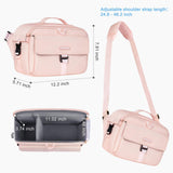MOSISO Camera Shoulder Bag Case Crossbody Sling Purse, DSLR/SLR/Mirrorless Compact Padded Photography Handbag with Rain Cover Compatible with Canon/Nikon/Sony Cameras and Lenses, Pink
