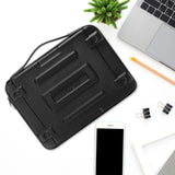 MOSISO Hard Shell Laptop Case Sleeve, 15.6 inch Computer Bag Compatible with MacBook, HP, Dell, Lenovo, Asus, Notebook, 16 inch Abstract Geometric Waterproof Carrying Case Bag with Strap, Black