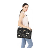 MOSISO Laptop Bag for Women, 15.6 inch Computer Bag Compatible with MacBook, HP, Dell, Lenovo, Asus, Notebook, 15 - 15.6 inch Laptop Messenger Shoulder Sleeve with Strap, Retro Flower