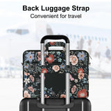 MOSISO Laptop Bag for Women, 15.6 inch Computer Bags Compatible with MacBook Pro 16 inch, HP, Dell, Lenovo, Asus Notebook, 15 - 15.6 inch Laptop Messenger Shoulder Sleeve with Strap, Lush Floral