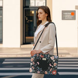 MOSISO Laptop Bag for Women, 15.6 inch Computer Bags Compatible with MacBook Pro 16 inch, HP, Dell, Lenovo, Asus Notebook, 15 - 15.6 inch Laptop Messenger Shoulder Sleeve with Strap, Lush Floral