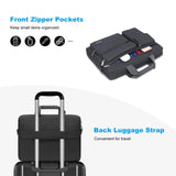 MOSISO Laptop Shoulder Bag 15.6 inch, 15 - 15.6 inch Computer Bag Compatible with MacBook Pro 16 inch, HP, Dell, Lenovo, Notebook with 2 Raised&1 Flapover&1 Horizontal Pocket&Handle&Belt, Slate Gray