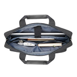 MOSISO Laptop Shoulder Bag 15.6 inch, 15 - 15.6 inch Computer Bag Compatible with MacBook Pro 16 inch, HP, Dell, Lenovo, Notebook with 2 Raised&1 Flapover&1 Horizontal Pocket&Handle&Belt, Slate Gray
