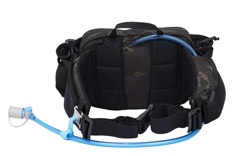Mountainsmith Epic EVO Lumbar Pack with 1L Hydration Bladder - 2L Tactical Waist Pack for Hiking, Biking, EDC, & Hunting - Multicam Black