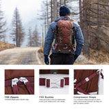 MOUNTAINTOP 25L/40L Hiking Backpack,Lightweight Travel Backpack for Men Women Outdoor Backpacking, Camping