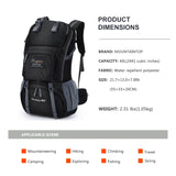 MOUNTAINTOP 40L Hiking Backpack Lightweight Travel Backpack for Men&Women Outdoor Camping Backpacking