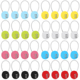 Moxweyeni 32 Pack Combination Wire Lock 3 Digit Small Combo Luggage Number Cable Padlock Outdoor Waterproof Resettable Lock for School Gym Locker Travel Backpack Suitcase Storage (Assorted Color)