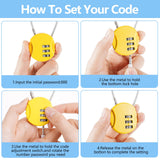 Moxweyeni 8 Pack Combination Wire Lock 3 Digit Small Combo Luggage Number Cable Padlock Outdoor Waterproof Resettable Lock for School Gym Locker Travel Backpack Suitcase Storage (Multi Color)