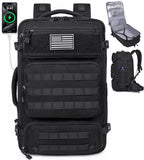 MOZETO Travel Backpack for Men 40L TSA Approved Carry On Backpack with USB Charging Port Durable Water - resistant Convertible Duffle Luggage Bag Large Weekender Bag Daypack Fits 17.3 Inch Laptop