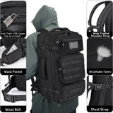 MOZETO Travel Backpack for Men 40L TSA Approved Carry On Backpack with USB Charging Port Durable Water - resistant Convertible Duffle Luggage Bag Large Weekender Bag Daypack Fits 17.3 Inch Laptop