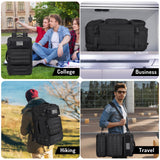 MOZETO Travel Backpack for Men 40L TSA Approved Carry On Backpack with USB Charging Port Durable Water - resistant Convertible Duffle Luggage Bag Large Weekender Bag Daypack Fits 17.3 Inch Laptop
