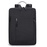 Multi - pocket multifunctional USB charging backpack couple schoolbag large capacity computer bag - black