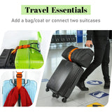 Multi Use Strong Adjustable Luggage Connector Straps for Suitcases,2 Pack Flexible Luggage Accessories Elastic Fastening Bag Strap