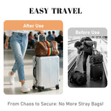 Multi Use Strong Adjustable Luggage Connector Straps for Suitcases,2 Pack Flexible Luggage Accessories Elastic Fastening Bag Strap