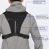 Muserise Outdoor Chest Bag For Men and Women, Tactical Vest For Running, Cycling, EDC Chest Pack Rig For Sports and Workouts