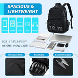 MUSEVOS Mesh Backpack, Heavy Duty See Through Backpack Ultra-Lightweight Net Bookbag Breathable Transparent Bookbag for School Beach Sports Gym Travel, Black