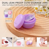 Muslish 21 Pack Travel Bottles for Toiletries, Leak - Proof TSA Compliant Silicone Travel Size Containers for Shampoo and Conditioner, BPA Free with Toiletry Bag (Cream)