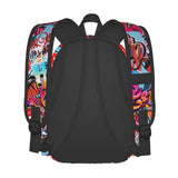 Muxxirt Daily Backpack Graffiti Wall, Hip Hop Art Backpacks Travel Laptop Daypack 17 inch Bags for Men Women