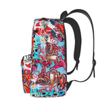 Muxxirt Daily Backpack Graffiti Wall, Hip Hop Art Backpacks Travel Laptop Daypack 17 inch Bags for Men Women