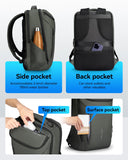 Muzee Backpack for Men Waterproof and Travel Laptop Backpack with USB Charging, Fits 17 Inch Laptop and Tech Gear