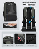Muzee Backpack for Men Waterproof and Travel Laptop Backpack with USB Charging, Fits 17 Inch Laptop and Tech Gear
