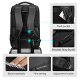 Muzee Business Backpack for Men, 17.3 Inch Water - Resistant & Anti - Scrape Travel Laptop Backpack with USB Charging Port, High Tech Backpack Fits Notebook & Tech Gear