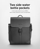 Muzee Slim Laptop Backpack for Men & Women, Leather Commuter Backpack, 15.6" Lightweight Waterproof Anti - Theft Daypack for Office & Casual Outings