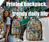 mxyteabz Cappuccino Assassino Backpack for Travel & Outdoor – Italian Brain Rot Backpack Meme Style with Spacious Pocketb (A)