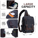 mygreen Sling Canvas Cross Body Messenger Bag Shoulder Backpack