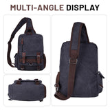 mygreen Sling Canvas Cross Body Messenger Bag Shoulder Backpack
