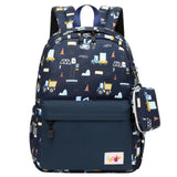 mygreen Toddler Backpack, Car Colorful Preschool Bag with Chest Strap, Kindergarten Schoolbag for Kids, Boys, and Girls (Truck Blue)