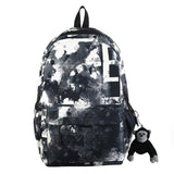 MYSNKU Funny Graffiti Print Backpack, Teens Laptop Schoolbags for Boys and Girls, College Fashion Daypack (Black 2)