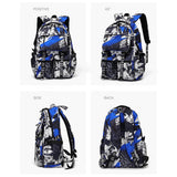 MYSNKU Funny Graffiti Print Backpack, Teens Laptop Schoolbags for Boys and Girls, College Fashion Daypack (Black 2)