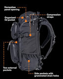Mystery Ranch Blitz 30 Backpack – Weather-Resistant with Adjustable Harness, Removable Belt & Laptop Sleeve – Black, L/XL