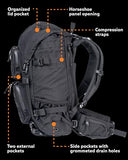 Mystery Ranch Blitz 35 Backpack – Modern Utility Bag with Top-Load Access, Organized Lid & Laptop Sleeve – Ponderosa, L/XL